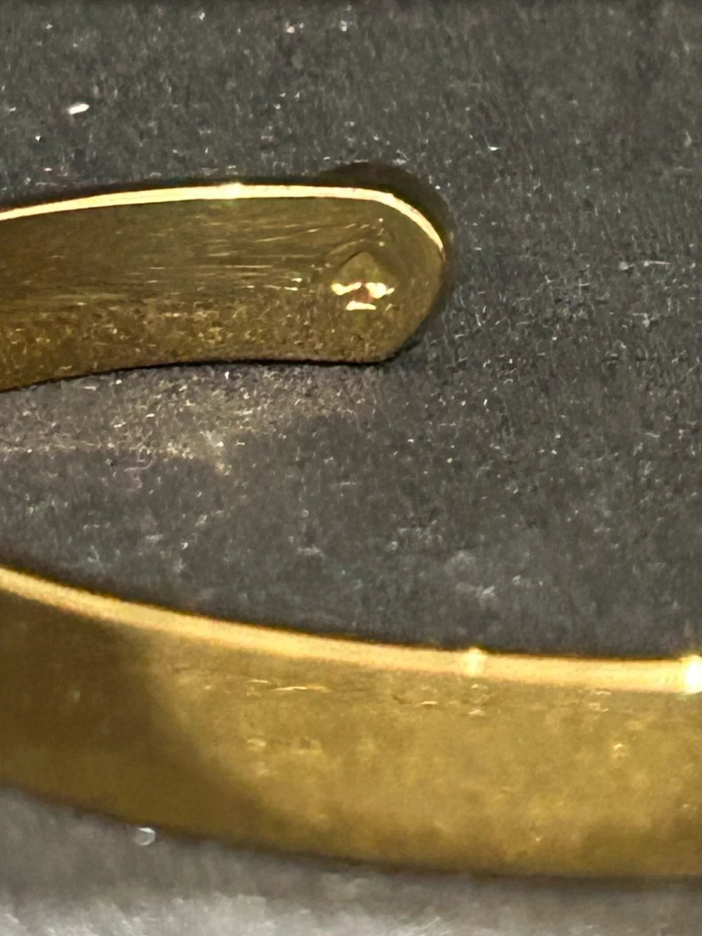 kate spade Paint the Town Red Idiom Cuff gold-plated Bracelet w/gems - Picture 5 of 6